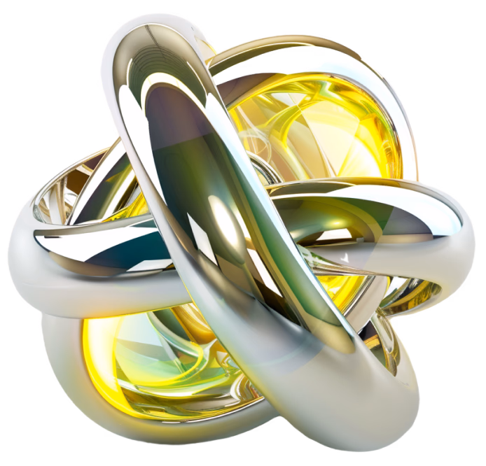 Abstract metalic shape
