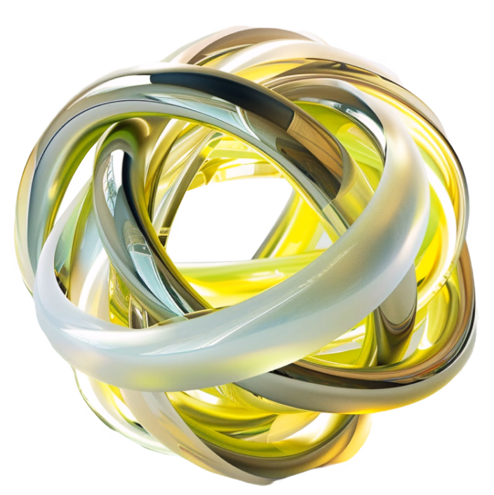 Abstract metalic shape